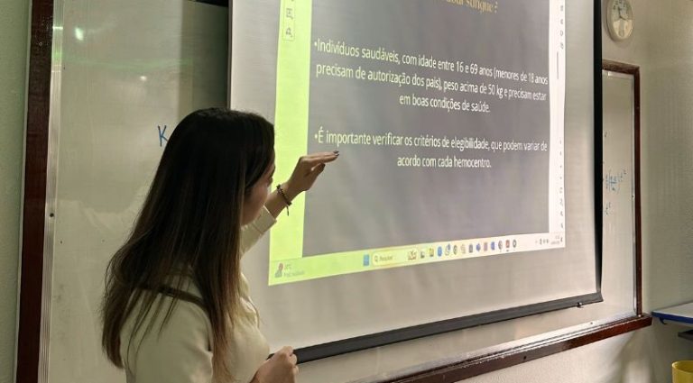 Santa Casa leva campanha de doação de sangue às escolas de Lima Duarte